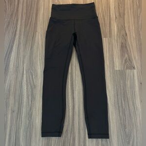 Lululemon HR Wunder train 23 inch, black size 4